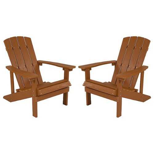 Rent to own Flash Furniture - Charlestown Adirondack Chair (set of 2) - Teak