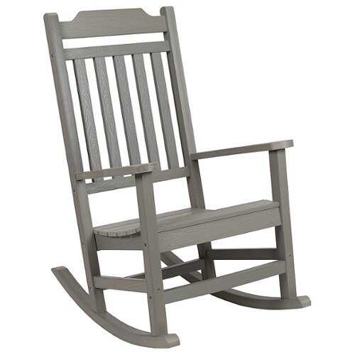 Rent To Own - Flash Furniture - Winston Rocking Patio Chair - Gray