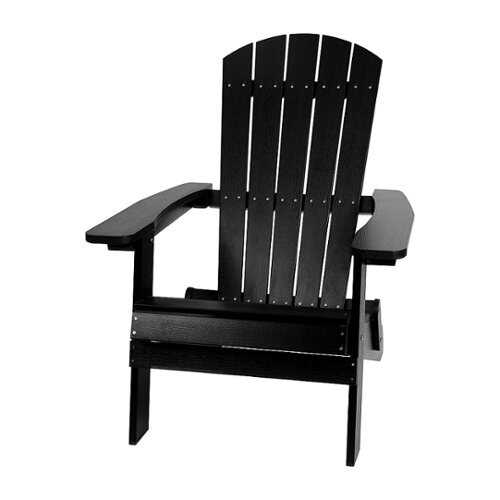 Flash Furniture - Charlestown Adirondack Chair - Black