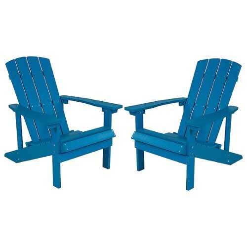 Rent To Own - Flash Furniture - Charlestown Adirondack Chair (set of 2) - Blue