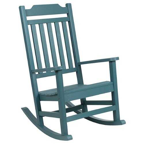 Rent to own Flash Furniture - Winston Rocking Patio Chair - Teal