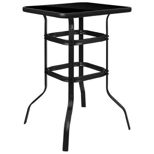 Rent to own Flash Furniture - Barker Modern Patio Bar Table - Black