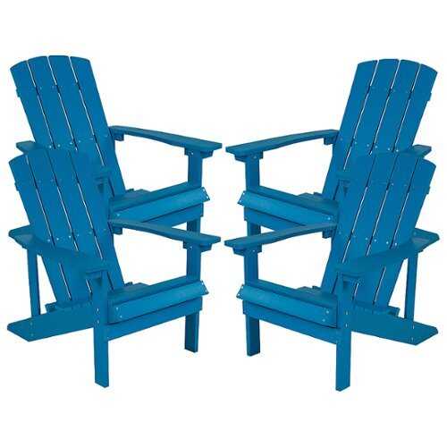 Rent To Own - Flash Furniture - Charlestown Adirondack Chair (set of 4) - Blue