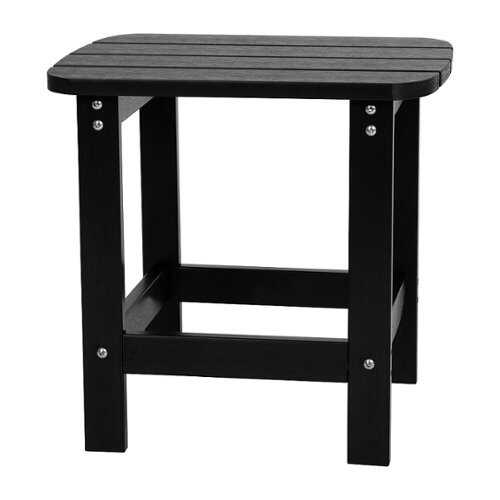 Rent To Own - Flash Furniture - Charlestown Classic Adirondack Side Table - Black