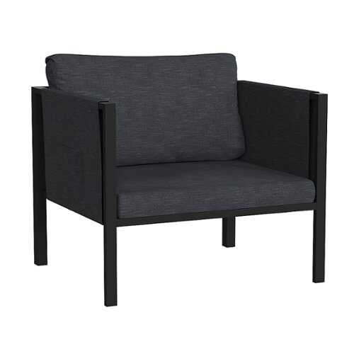 Rent To Own - Flash Furniture - Lea Patio Lounge Chair - Charcoal