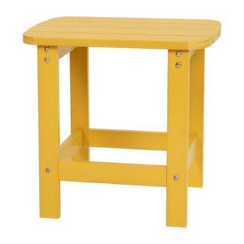 Rent to own Flash Furniture - Charlestown Classic Adirondack Side Table - Yellow
