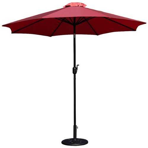 Rent To Own - Flash Furniture - Kona Patio Umbrella and Base - Red