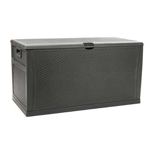 Rent to own Flash Furniture - Nobu 120 Gallon Patio Storage Box - Gray