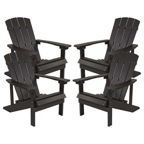 Rent to own Flash Furniture - Charlestown Adirondack Chair (set of 4) - Slate Gray