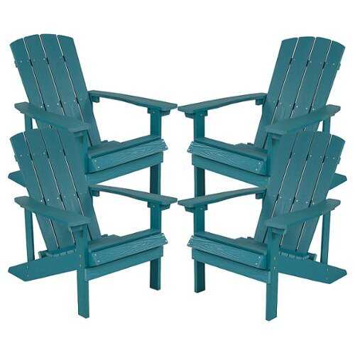 Rent to own Flash Furniture - Charlestown Adirondack Chair (set of 4) - Sea Foam