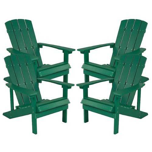 Rent to own Flash Furniture - Charlestown Adirondack Chair (set of 4) - Green