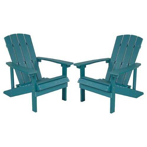 Rent To Own - Flash Furniture - Charlestown Adirondack Chair (set of 2) - Sea Foam