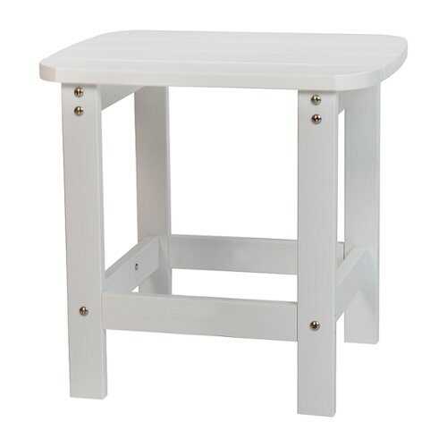 Rent To Own - Flash Furniture - Charlestown Classic Adirondack Side Table - White