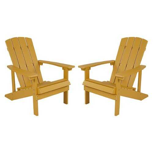 Rent To Own - Flash Furniture - Charlestown Adirondack Chair (set of 2) - Yellow