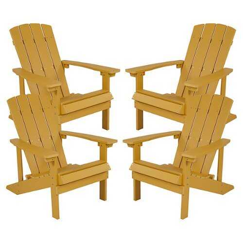 Rent to own Flash Furniture - Charlestown Adirondack Chair (set of 4) - Yellow