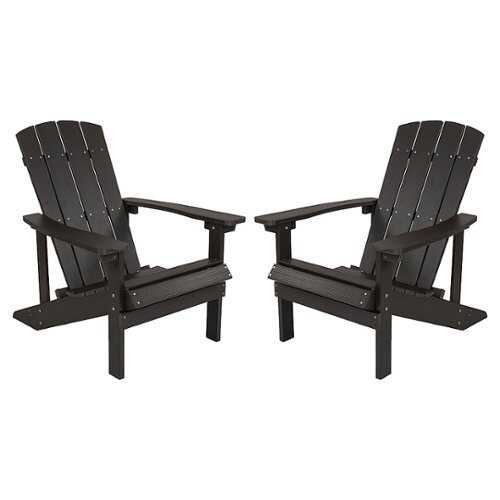 Rent To Own - Flash Furniture - Charlestown Adirondack Chair (set of 2) - Slate Gray