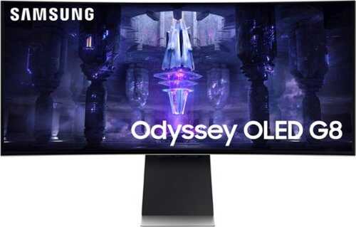 Samsung Odyssey 34" QD-OLED 1000R Curved WQHD .1ms FreeSync Premium Pro Smart Gaming Monitor with HDR400 and Speakers