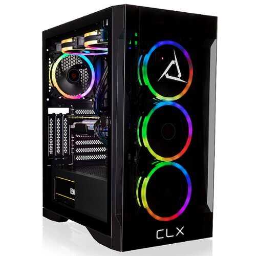 CLX - SET Gaming Desktop - AMD Ryzen 9 7900X - 32GB DDR5 4800 Memory - GeForce RTX 4080 - 1TB NVMe M.2 SSD + 4TB HDD - Black