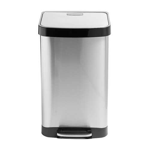 Rent to own Honey-Can-Do - 50 Liter Large Stainless Steel Step Trash Can with Lid - Silver