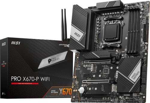 Rent to own MSI - PRO X670-P WIFI (Socket LGA 1718) USB 3.2 AMD Motherboard - Black