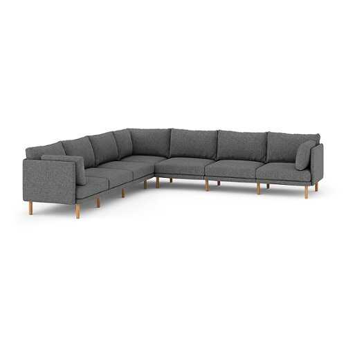 Rent to own Burrow - Modern Field 7-Piece Sectional - Carbon