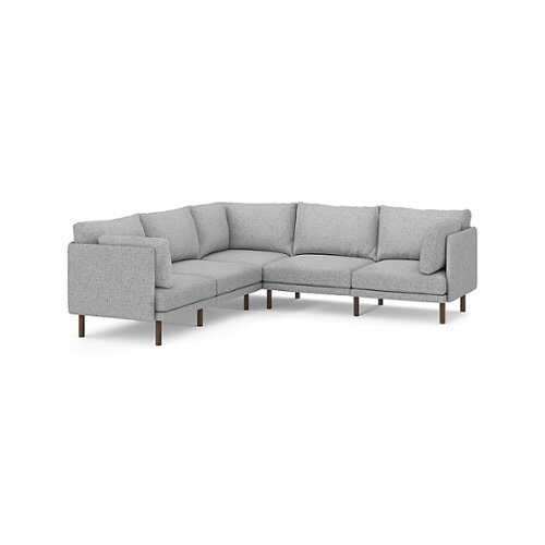 Rent to own Burrow - Modern Field 5-Piece Sectional - Fog