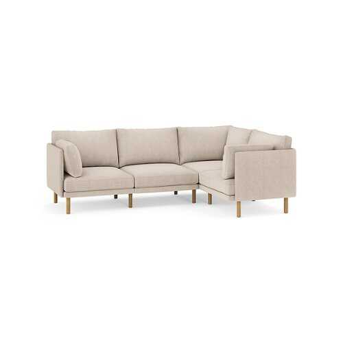 Rent to own Burrow - Modern Field 4-Piece Sectional - Oatmeal