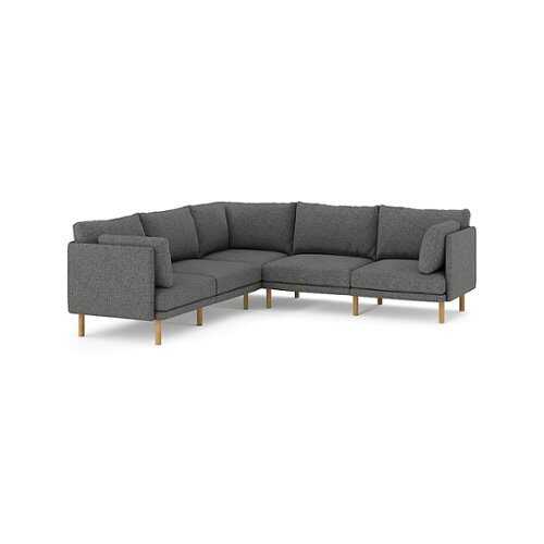 Rent to own Burrow - Modern Field 5-Piece Sectional - Carbon