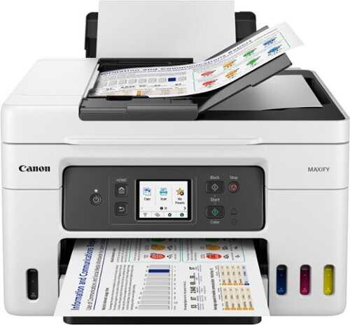 Rent to own Canon - MAXIFY MegaTank GX4020 Wireless All-In-One Inkjet Printer with Fax - White