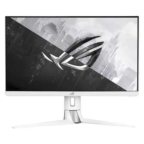 Rent To Own - ASUS - XG27AQW 27" Fast IPS LCD G-Sync Compatible WQHD Gaming Monitor with HDR10 (HDMI, DisplayPort, USB) - White