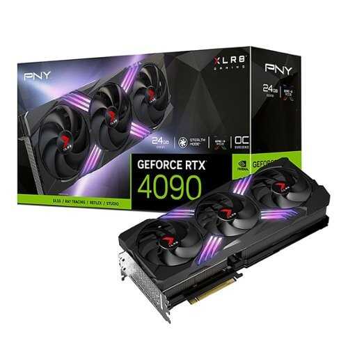 Rent to own PNY - NVIDIA GeForce RTX 4090 24GB GDDR6X PCI Express 4.0 Graphics Card with Triple Fan - Black