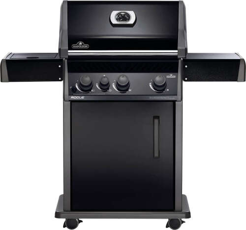 Rent to own Napoleon - Rogue 425 Propane Gas Grill with Side Burner and Grill Cover - Black