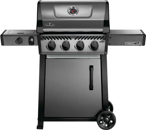 Rent to own Napoleon - Freestyle 425 Propane Gas Grill with Side Burner - Graphite Grey
