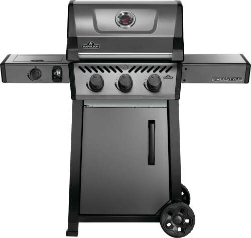 Rent to own Napoleon - Freestyle 365 Propane Gas Grill with Side Burner - Graphite Grey