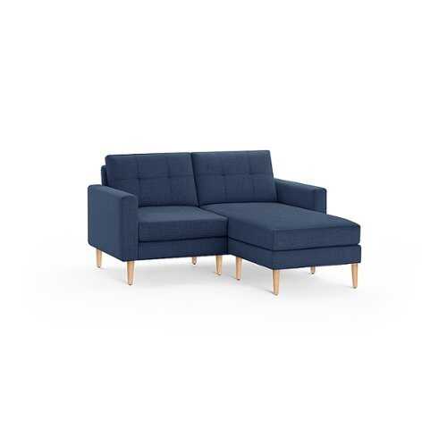 Rent to own Burrow - Mid-Century Nomad Sectional Loveseat - Navy Blue