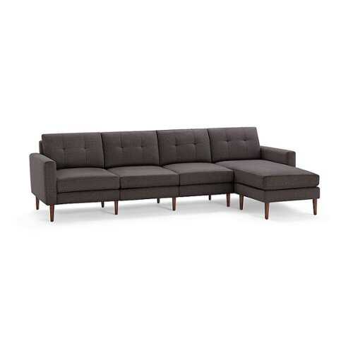 Rent to own Burrow - Mid-Century Nomad King Sectional - Charcoal