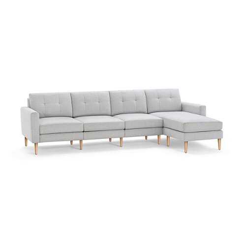 Rent to own Burrow - Mid-Century Nomad King Sectional - Crushed Gravel