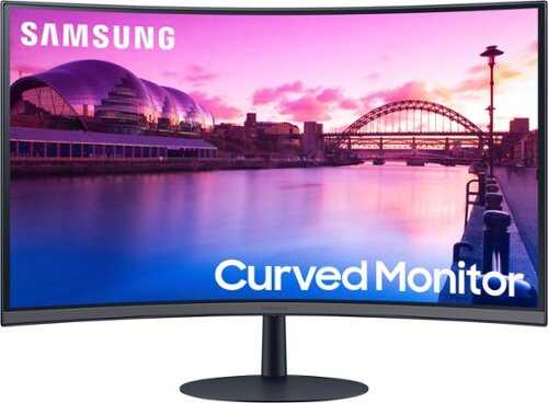 Samsung - S39C series 27" LED 1000R Curved FHD FreeSync Monitor with Speakers