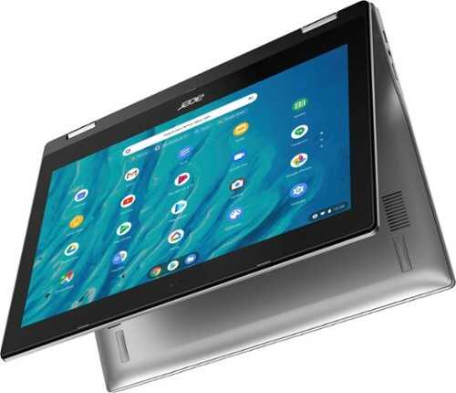 Acer - Chromebook Spin 311 Laptop – 11.6" 2-in-1 Touch - MediaTek Kompanio 500 MT8183C – 4GB LPDDR4X – 64GB eMMC – Wi-Fi 5 - Pure Silver