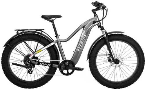 Rent To Own - Aventon - Aventure.2 Step-Over Ebike w/ up to 60 mile Max Operating Range and 28 MPH Max Speed - Slate