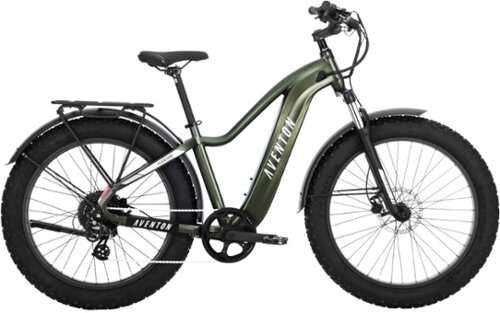 Rent To Own - Aventon - Aventure.2 Step-Over Ebike w/ up to 60 mile Max Operating Range and 28 MPH Max Speed - Camouflage