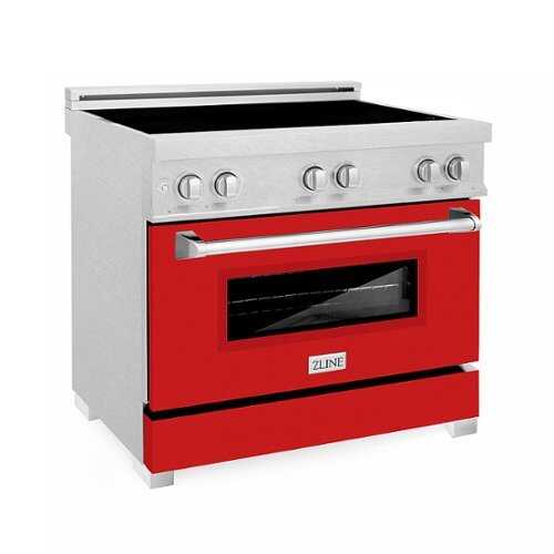 ZLINE 36" 4.6 cu. ft. Induction Range with a 4 Element Stove and Electric Oven in Red Matte