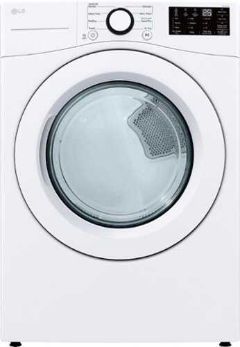 Rent to own LG - 7.4 Cu. Ft. Smart Gas Dryer with Wrinkle Care - White