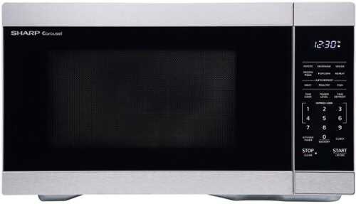 Rent to own Sharp 1.1 cu ft Stainless Countertop Microwave - Silver