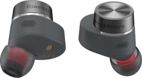 Rent to own Bowers & Wilkins - Pi5 S2 True Wireless Earphones with Active Noise Cancellation, 16-Hr Battery Life, Compatible with Android/iOS - Storm Grey