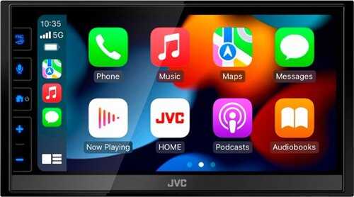Rent to own JVC - 6.8" Wireless Android Auto, Apple CarPlay Bluetooth Digital Media (DM) Receiver with Variable Color and SiriusXM Ready - Black