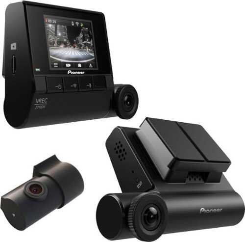 Rent to own Pioneer - 2-Channel Dual Recording HD- Dash Camera System - Black