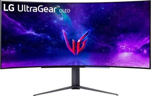 LG - UltraGear 45" OLED Curved QHD FreeSync and NVIDIA G-SYNC compatible Gaming Monitor with HDR10 (DisplayPort, HDMI, USB) - Black