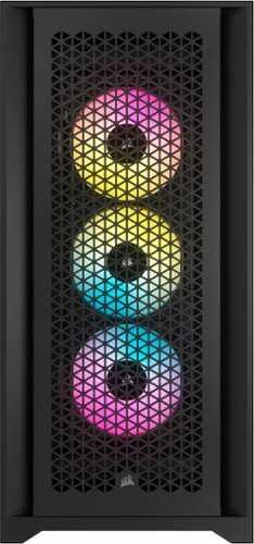 Rent to own CORSAIR - iCUE 5000D RGB AIRFLOW AXT Mid-Tower Case - Black