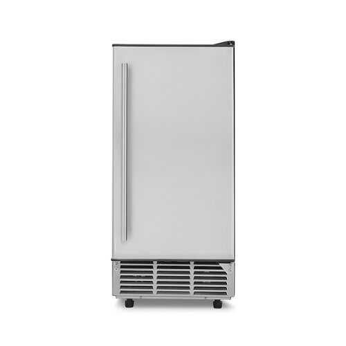Rent to own NewAir - 15" 80-Lb. Built-In Clear Ice Maker with Fingerprint Resistant Door, Self-Cleaning Function, LED Controls, 24 Hr. Timer - Stainless steel